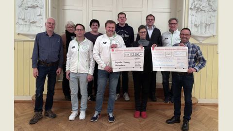 Spendenübergabe Heizungsreparatur Marienheim